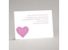 Heart of My Heart - Fuchsia Reception Card