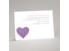 Heart of My Heart - Purple Reception Card