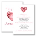 Heart of My Heart - Red Invitation