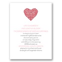 Heart of My Heart - Red Bridal Shower Invitation