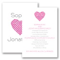 Heart of My Heart - Fuchsia Invitation