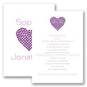 Heart of My Heart - Purple Invitation