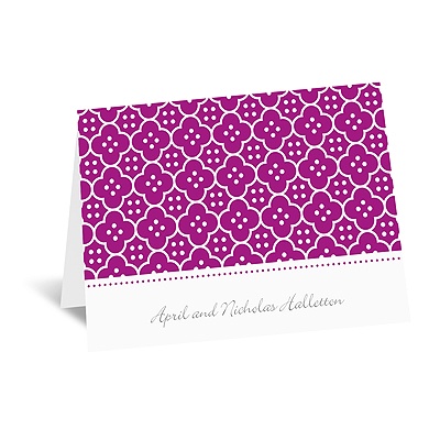 Fun Frame - Purple - Thank You Card and Envelope