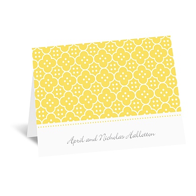 Fun Frame - Yellow - Thank You Card and Envelope