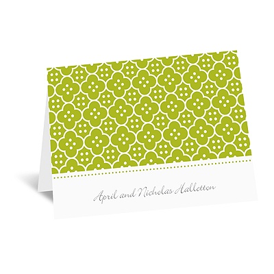 Fun Frame - Green - Thank You Card and Envelope
