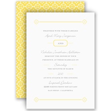 Fun Frame - Yellow - Invitation