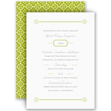 Fun Frame - Green - Invitation