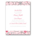 Tropical Flowers - Cotton Candy - Save the Date Card