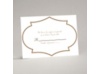 Geometric Glamour - Taupe Response Card and Envelope