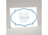 Geometric Glamour - Blue Reception Card