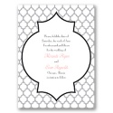 Geometric Glamour - Black Save the Date Card