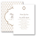 Geometric Glamour - Taupe Invitation