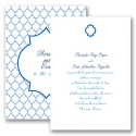 Geometric Glamour - Blue Invitation