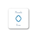 Geometric Glamour - Blue Envelope Seal