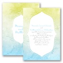 Watercolor Shading - Celestial Blue - Invitation