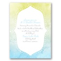 Watercolor Shading - Celestial Blue - Bridal Shower Invitation