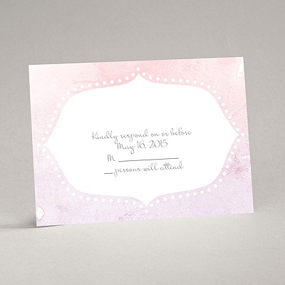 Watercolor Shading - Freesia - Response Card and Envelope