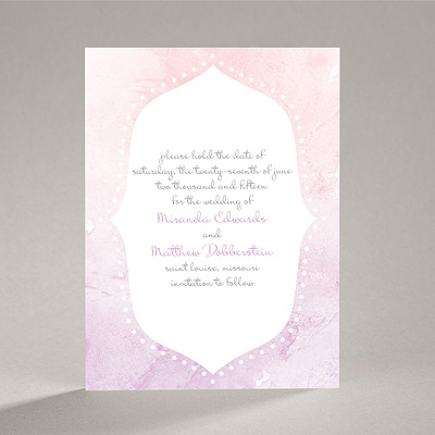 Watercolor Shading - Freesia - Save the Date Card