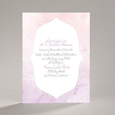 Watercolor Shading - Freesia - Bridal Shower Invitation