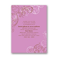 Sassy Swirls - Purple - Rehearsal Dinner