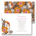 Modern Poppies - Espresso - Invitation
