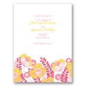 Modern Poppies - Posie Pink - Save the Date Card