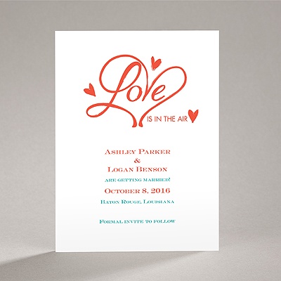 Loving Hearts - Save the Date Card