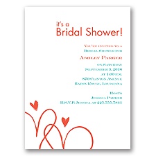 Loving Hearts - Bridal Shower Invitation