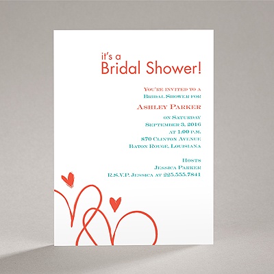 Loving Hearts - Bridal Shower Invitation