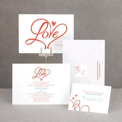 Loving Hearts - Invitation