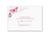 Delicate Butterfly - Fuchsia Response Card and Envelope