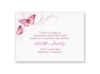 Delicate Butterfly - Fuchsia Reception Card