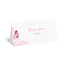Delicate Butterfly - Fuchsia - Escort Card