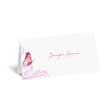 Delicate Butterfly - Fuchsia - Place Card