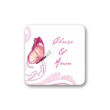 Delicate Butterfly - Fuchsia - Seal