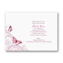 Delicate Butterfly - Fuchsia Bridal Shower Invitation