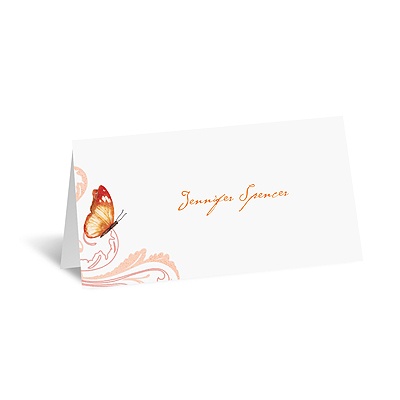 Delicate Butterfly - Poppy - Place Card