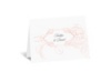 Calligraphy Motifs - Coral - Thank You Card and Envelope