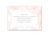 Calligraphy Motifs - Coral - Reception Card