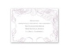 Calligraphy Motifs - Lavender - Reception Card
