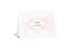 Calligraphy Motifs - Pink - Thank You Card and Envelope