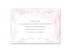 Calligraphy Motifs - Pink - Reception Card