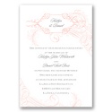 Calligraphy Motifs - Coral - Invitation