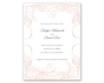 Calligraphy Motifs - Coral - Save the Date Card