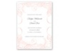 Calligraphy Motifs - Coral - Save the Date Card