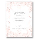 Calligraphy Motifs - Coral - Bridal Shower Invitation