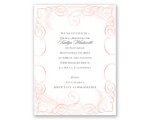 Calligraphy Motifs - Coral - Bridal Shower Invitation
