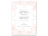 Calligraphy Motifs - Coral - Bridal Shower Invitation