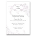 Calligraphy Motifs - Lavender - Invitation