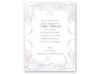 Calligraphy Motifs - Lavender - Bridal Shower Invitation